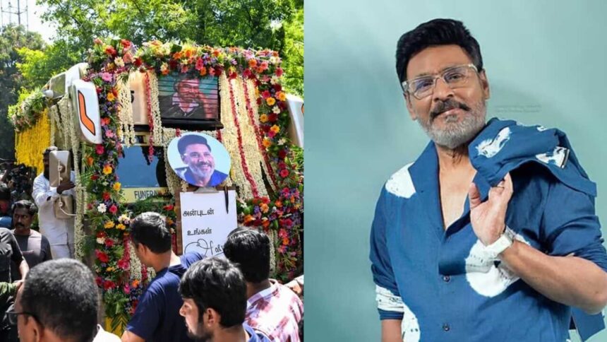 K Bhagyaraj cremated with state honours in Chennai
