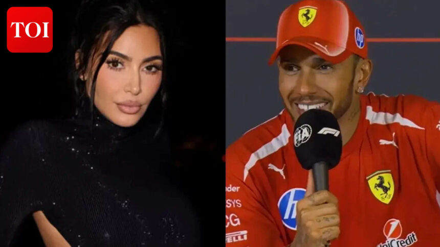 Kim celebrates Lewis' Grand Prix win - WATCH