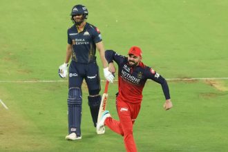 Kohli’s aggressive celebrations steal the show after Gill, Sudharsan fall early — Watch