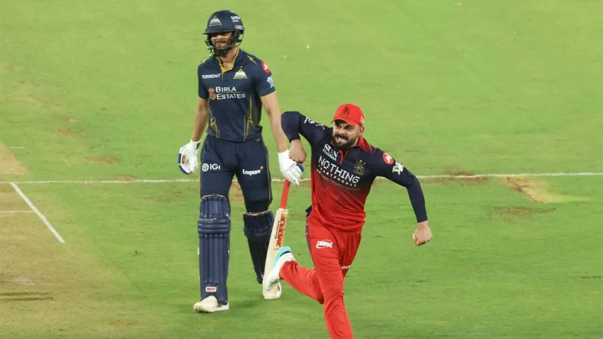 Kohli’s aggressive celebrations steal the show after Gill, Sudharsan fall early — Watch