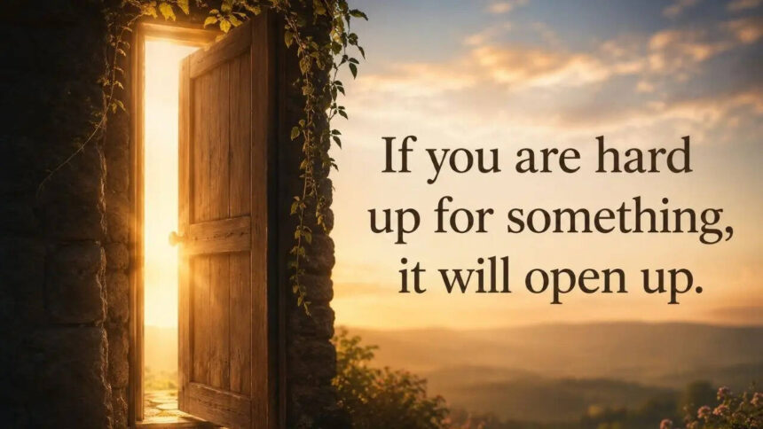 Korean proverb of the day: “If you are hard up for something, it will...”