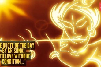 Love quote of the day by Krishna: “To love without condition...”
