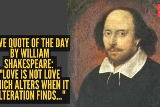 Love quote of the day by William Shakespeare: "Love is not love which alters when it alteration finds..."