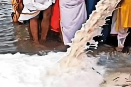 Milk poured into river is a pollutant, experts warn it reduces Oxygen, threatens fish and ecology