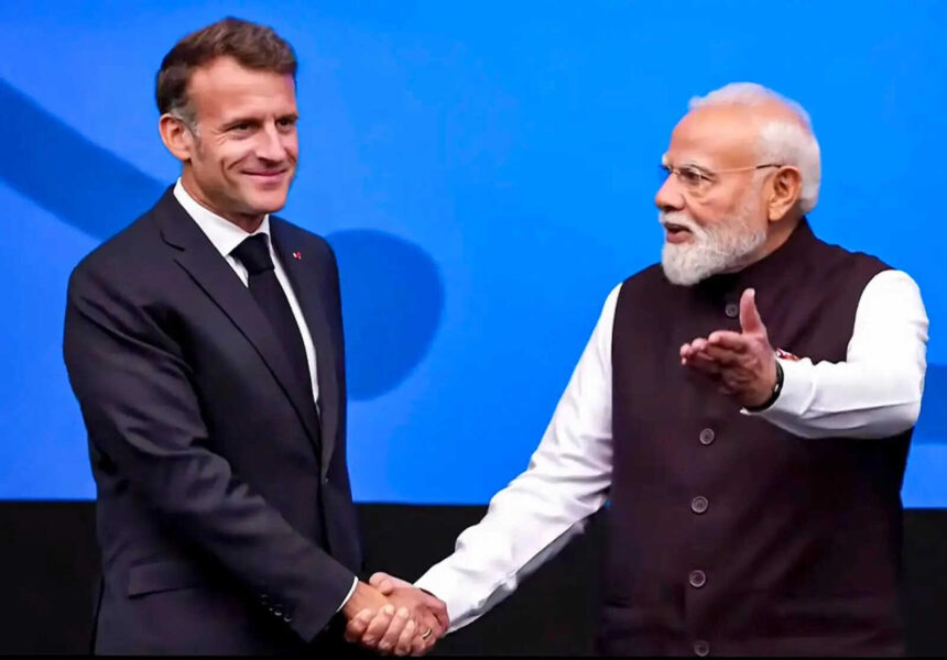 Modi tells India’s deep-tech story to the world, Macron backs him up