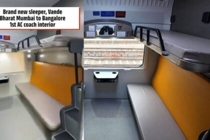 Mumbai–Bengaluru Vande Bharat Sleeper’s New First AC Coach look is out and it looks like a boutique hotel