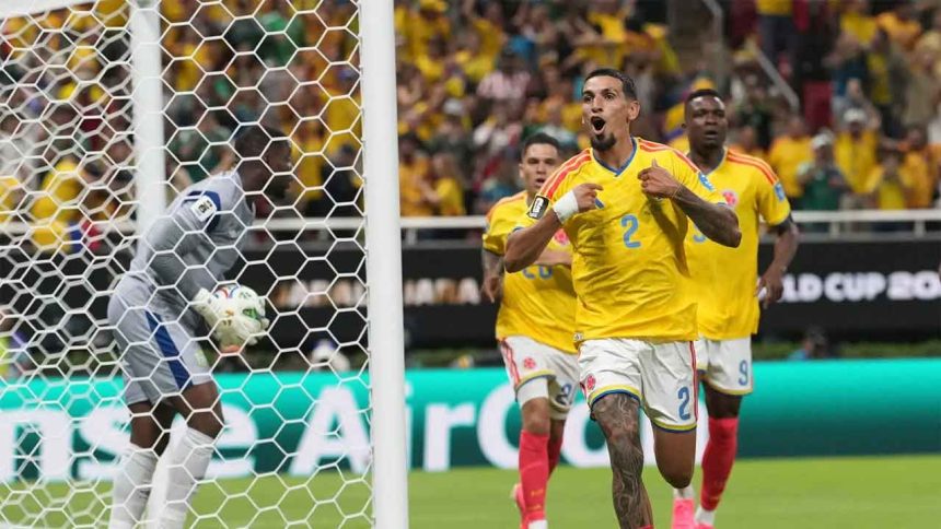 Muñoz fires Colombia into knockout stage with win over DR Congo