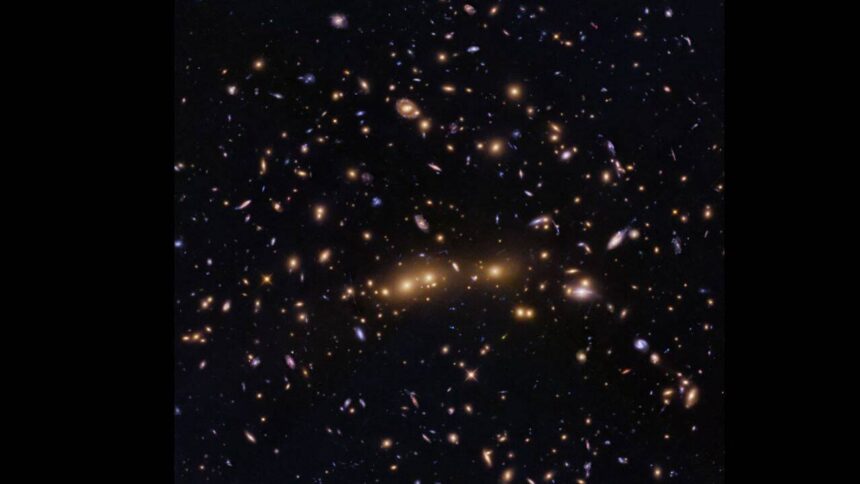 NASA's Hubble spots two enormous galaxy clusters merging billions of light-years away