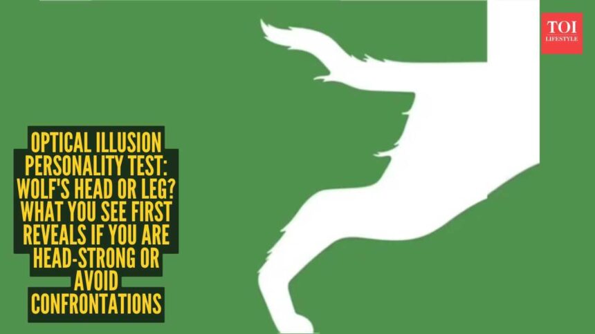 Optical illusion personality test: Wolf's head or leg? What you see first reveals if you are head-strong or avoid confrontati