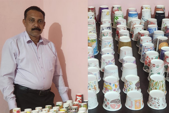 Paper Cup King: Indian man sets Guinness World Record with 858 paper cups from 31 countries