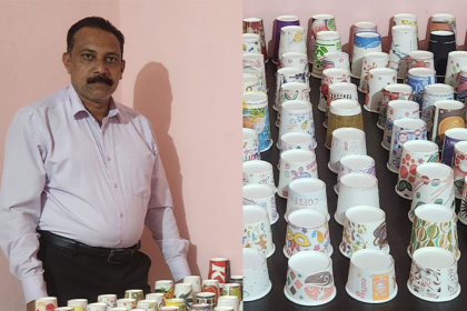 Paper Cup King: Indian man sets Guinness World Record with 858 paper cups from 31 countries