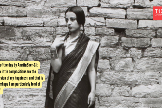 Quote of the day by Amrita Sher-Gil: “These little compositions are the expression of my happiness, and that is why perhaps