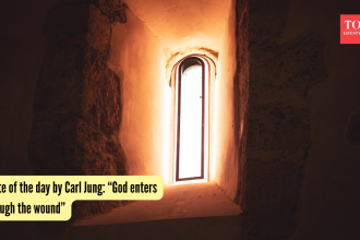 Quote of the day by Carl Jung: “God enters through the wound”