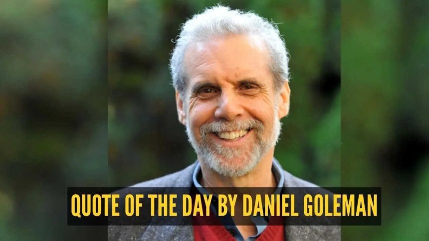 Quote of the day by Daniel Goleman: “If your emotional abilities aren't in hand, if you don't have self-awareness, if you a
