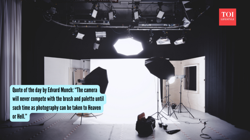 Quote of the day by Edvard Munch: “The camera will never compete with the brush and palette until such time as photography