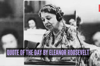 Quote of the day by Eleanor Roosevelt: "No one can make you feel inferior without your..."