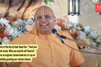Quote of the day by Gaur Gopal Das: “Feed your mind wisely. What you nourish will flourish”; What an engineer turned monk