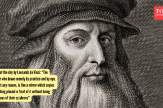 Quote of the day by Leonardo da Vinci: “The painter who draws merely by practice and by eye, without any reason, is like a