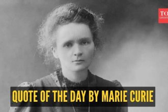 Quote of the day by Marie Curie: “Nothing in life is to be feared, it is only to be understood. Now is the time to…”