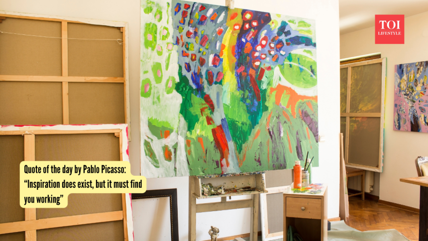 Quote of the day by Pablo Picasso: “Inspiration does exist, but it must find you working”