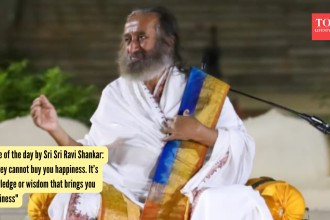 Quote of the day by Sri Sri Ravi Shankar: "Money cannot buy you happiness. It’s knowledge or wisdom that brings you happine
