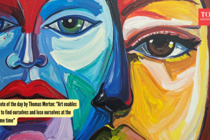 Quote of the day by Thomas Merton: "Art enables us to find ourselves and lose ourselves at the same time"