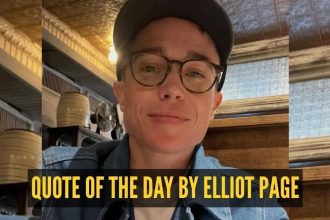 Quote of the day for children by Elliot Page: “When we’re growing up, there are all sorts of people telling us what to do