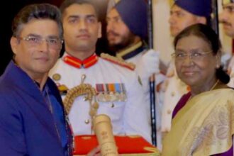 R Madhavan reacts to receiving Padma Shri; son Vedant cheers