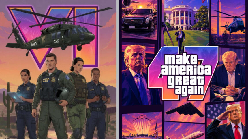 Rockstar Games' two-word response after White House, Trump officials use GTA 6-style poster