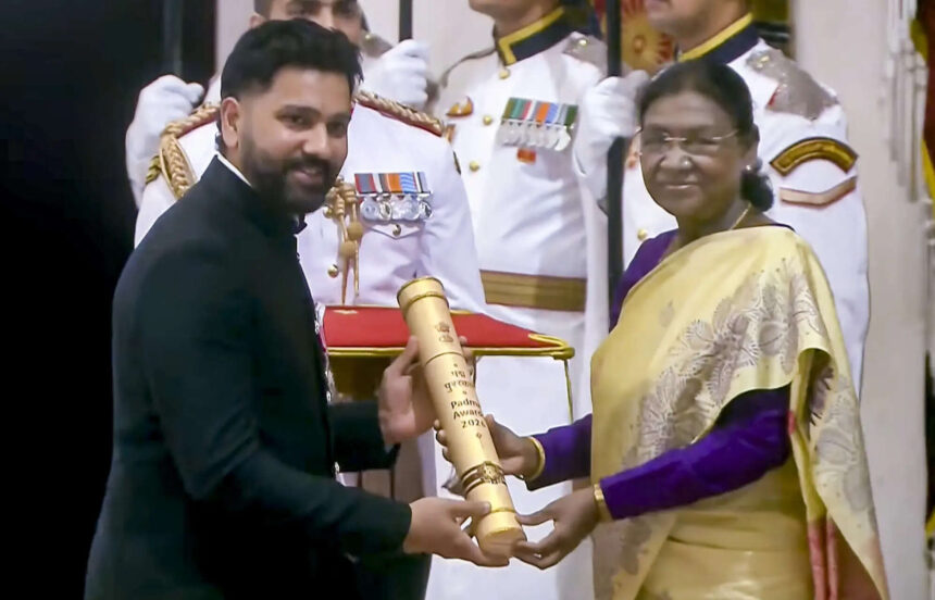 Rohit Sharma conferred Padma Shri for outstanding contribution to Indian cricket