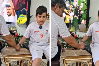 This Iranian dad helped his specially-abled son feel the FIFA World Cup match in the most unique way; 3 parenting lessons to