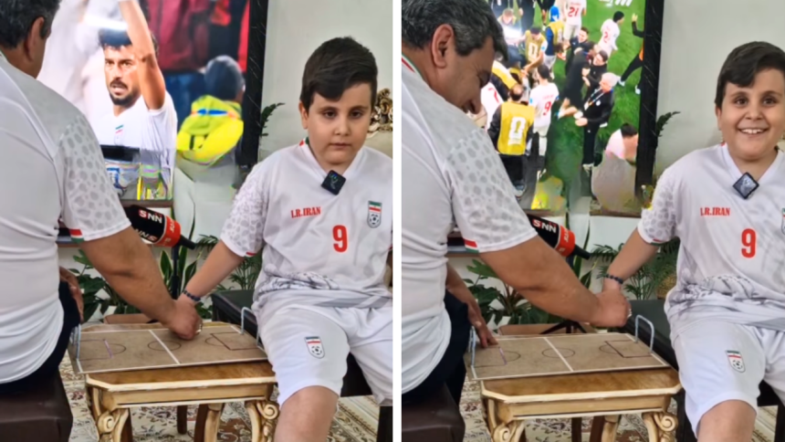This Iranian dad helped his specially-abled son feel the FIFA World Cup match in the most unique way; 3 parenting lessons to