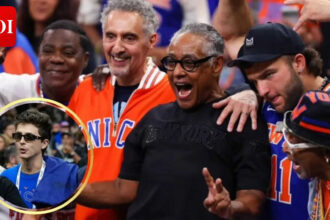 Timothée Chalamet, Sydney Sweeney cheer on Knicks