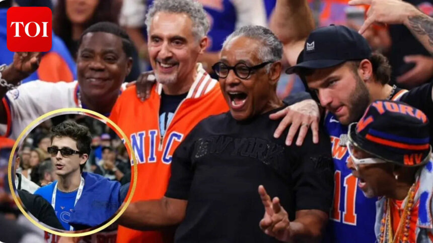Timothée Chalamet, Sydney Sweeney cheer on Knicks