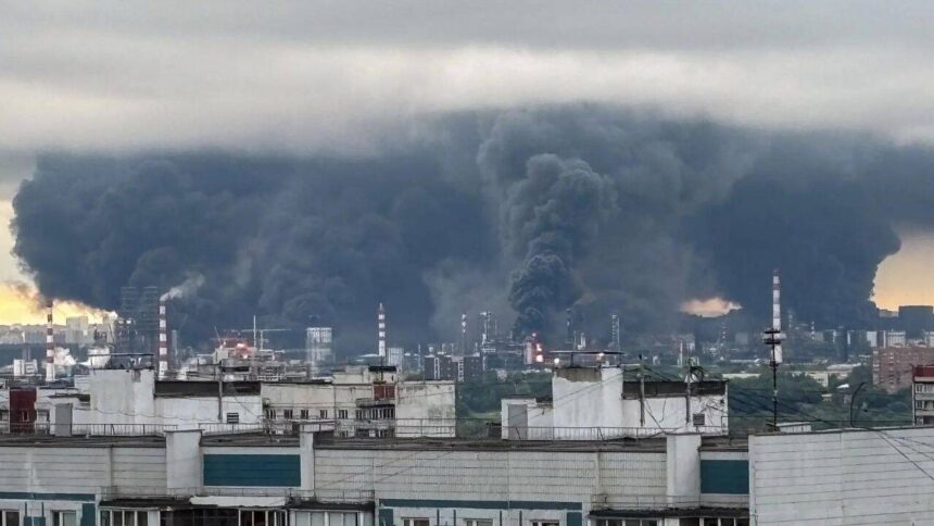 Ukraine strikes major Russian oil refinery in drone barrage; two killed