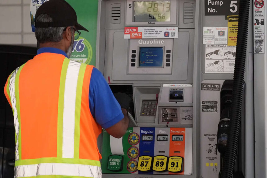 US gas dips below $4 again, yet household budgets remain under pressure