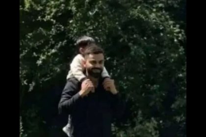 Virat Kohli carries son Akaay on his shoulders during UK outing with Anushka Sharma