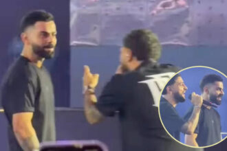 Virat Kohli grooves to Karan Aujla's 'Winning Speech' at grand Delhi event - Watch viral video