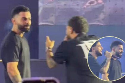 Virat Kohli grooves to Karan Aujla's 'Winning Speech' at grand Delhi event - Watch viral video