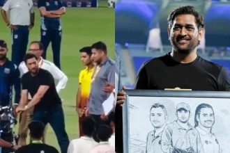 Watch: Dhoni flips coin in Jharkhand T20 league after missing IPL 2026