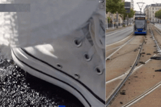 Watch: Europe's record heatwave melts roads in France, buckle tram tracks in Germany