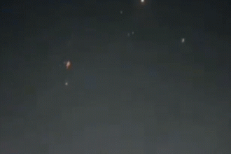 Watch: Missiles rain across Israel's night sky as Iran launches fresh attacks after two months