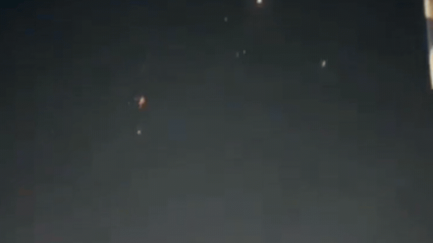 Watch: Missiles rain across Israel's night sky as Iran launches fresh attacks after two months