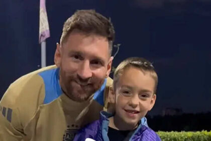 Watch: Young fan teaches Messi a new celebration after historic WC hat-trick