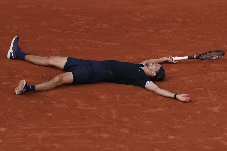 Zverev defeats Cobolli to secure first Grand Slam title at Roland Garros