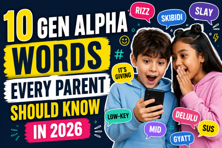 10 Gen Alpha words every parent should know in 2026