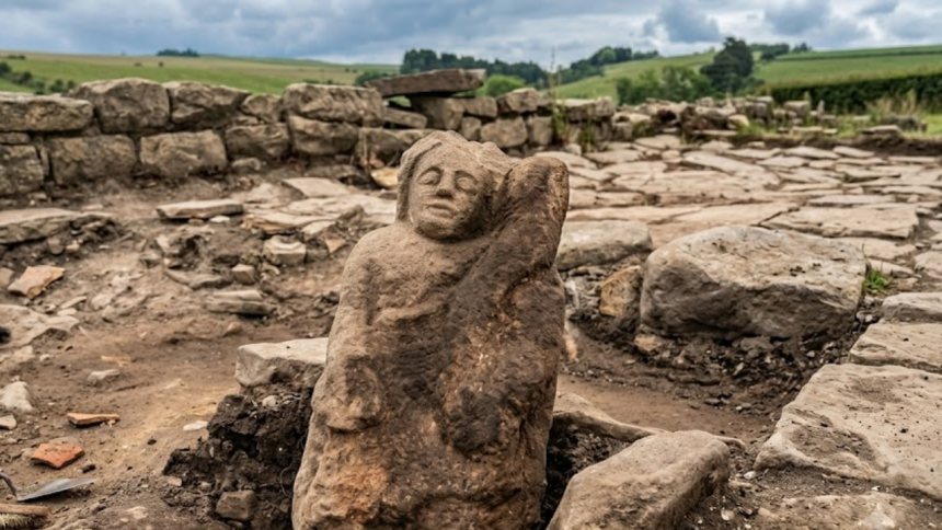 1,600-year-old Roman guardian spirit found beneath ancient fort in northern England
