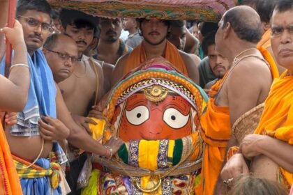 50k devotees pull 72-ft chariot in Keonjhar car fest