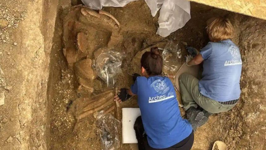A 2,500-year-old warrior prince tomb found in Italy had a chariot, helmet and weapons still inside