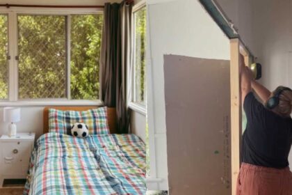 A homeowner turned her son's bedroom into a spacious new kitchen, and the unconventional renovation helped her save nearly $2